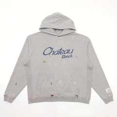 1:1 Quality Gallery Dept Winery Hand-Painted Print Distressed Hoodie