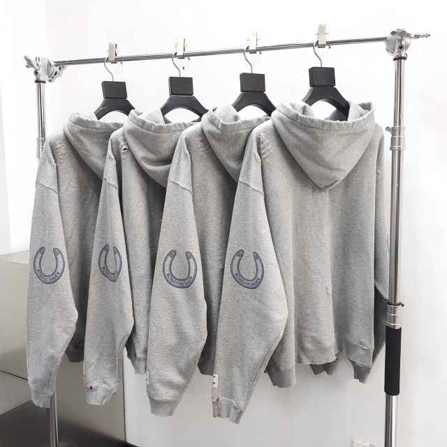 1:1 Quality Gallery Dept Winery Hand-Painted Print Distressed Hoodie
