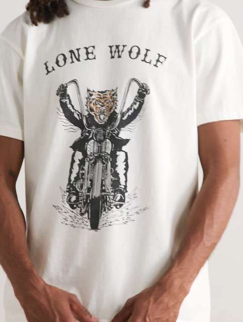 1:1 quality version Gallery Dept Lone Wolf Print Tee