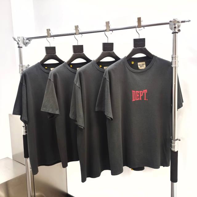 Gallery Dept 1:1 quality version Front and back four letter logo print Tee