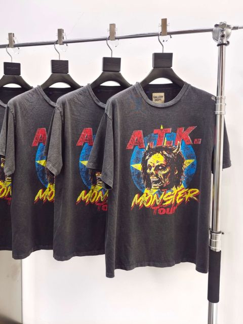 1:1 quality version Gallery Dept Orc Monster Print Washed Version Tee