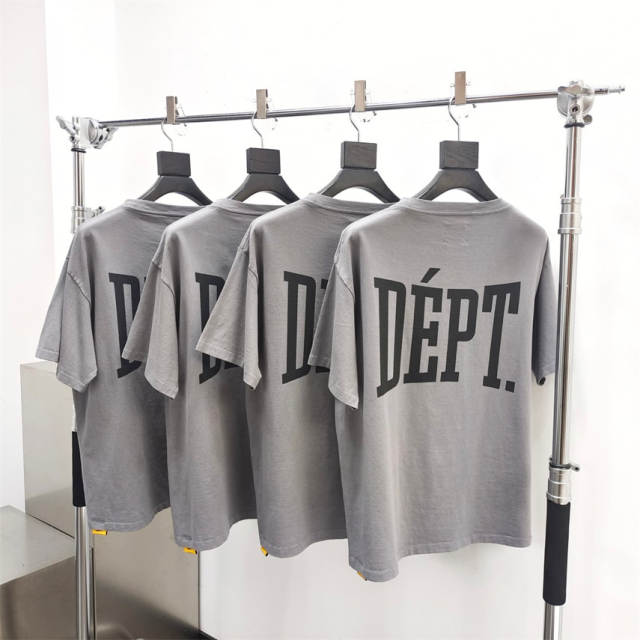 Gallery Dept 1:1 quality version Shield Monogram Printed Aged Washed Tee