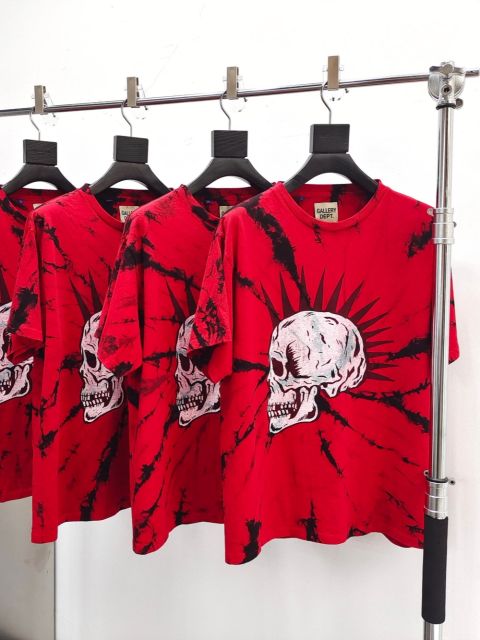 1:1 quality version Gallery Dept Punk White Skull Print Tee