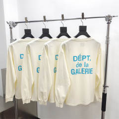 Gallery Dept 1:1 quality version Chest Pocket French Letter Logo Long Sleeve T-Shirt 3 colors