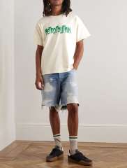 1:1 quality version Gallery Dept Chest Green Letter Print Tee