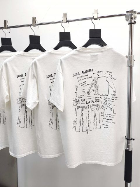 1:1 quality version Graffiti Word Print Tee