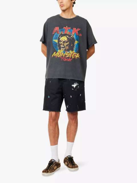 1:1 quality version Gallery Dept Orc Monster Print Washed Version Tee
