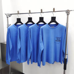 Gallery Dept 1:1 quality version Chest Pocket French Letter Logo Long Sleeve T-Shirt 3 colors