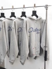 1:1 Quality Gallery Dept Winery Hand-Painted Print Distressed Hoodie