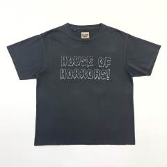 1:1 quality Gallery Dept Haunted House Letter Print Washed Version Tee