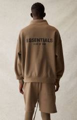 1:1 quality version Back Silicone Letter Mockneck Half-Zip Sweatshirt 5 colors 28529897