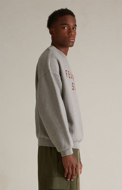 1:1 quality version 28412787 Back To School Logo Printed Fleece Crewneck Sweatshirt 4 colors