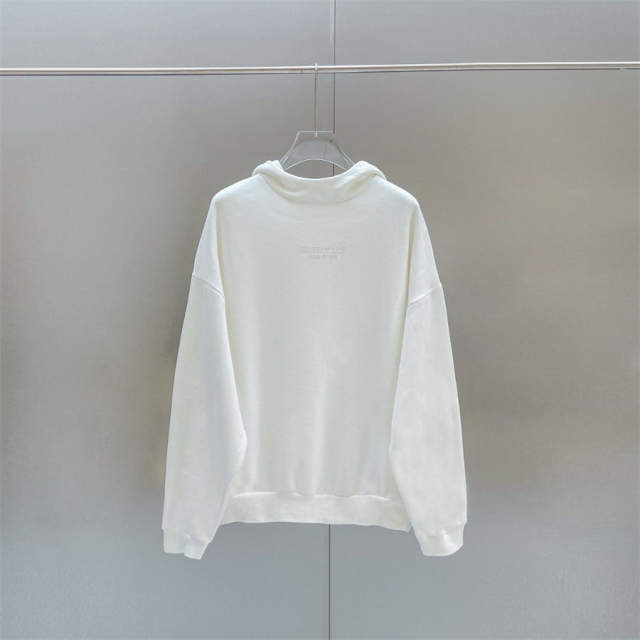 Essentials Fog Fear of God Small Rubber Logo Hoodies 4 Colors (Black/Burgundy/Green/Beige)