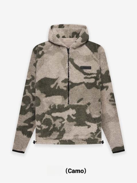 1:1 quality version Logo Labeled fleece lamb wool half-zip Hoodie 3 colors