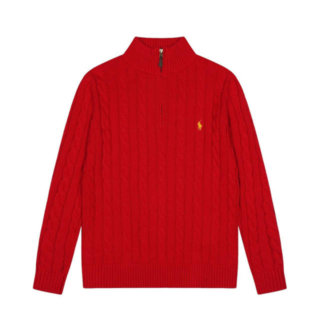 Rαlph LαurenHalf-Zipped Turtleneck Sweater