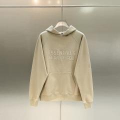 Fog Fear of God back Rubber Logo Hoodies 4 Colors (Black/Burgundy/Green/Beige)