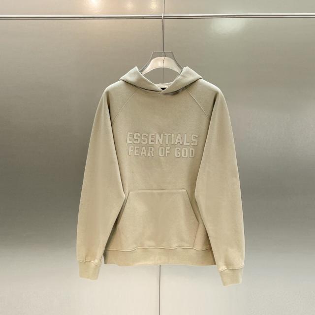 Fog Fear of God back Rubber Logo Hoodies 4 Colors (Black/Burgundy/Green/Beige)