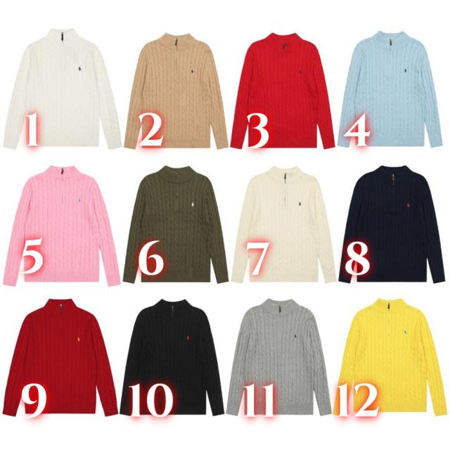 Rαlph LαurenHalf-Zipped Turtleneck Sweater