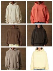1:1 quality version Cubic Double Flocked Letter Logo Hoodie & Sweatpants Set 6 colors
