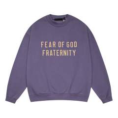 1:1 quality version Fraternity Logo Printed Crew Neck Sweatshirt 5 colors