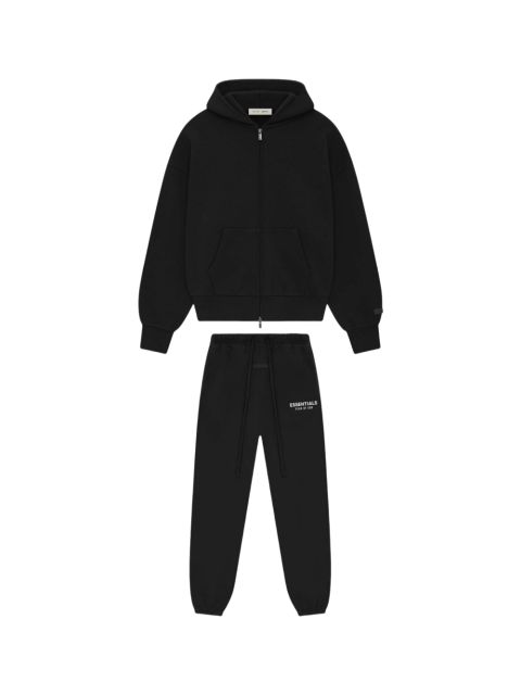 1:1 quality version 28389990 ALWAYS ON Classic Zipper Style Back Silicone Letter Hoodie & Sweatpants Set 2 colors