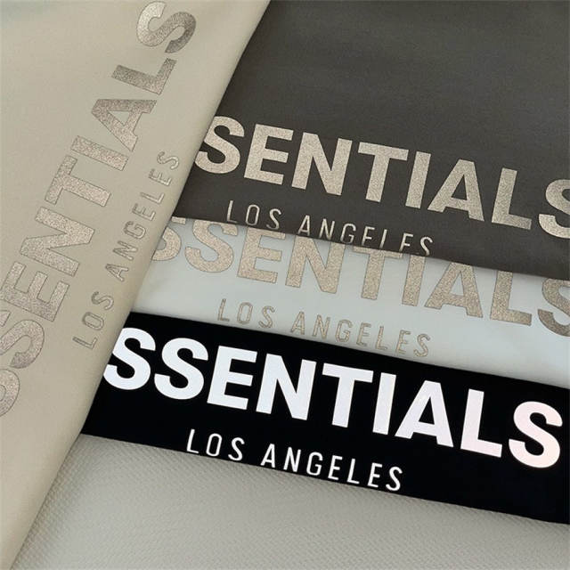 Fear of God Essentials 3M Reflective Los Angels Hoodie (Beige Brown Black White)