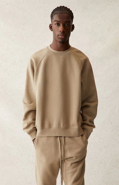 1:1 quality version Front Solid-Color Back Silicone Letter Pullover Sweatshirt 5 colors 28529899
