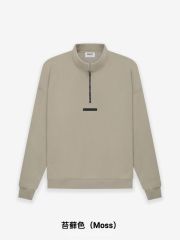 1:1 quality version Back Silicone Letter Mockneck Half-Zip Sweatshirt 5 colors 28529897