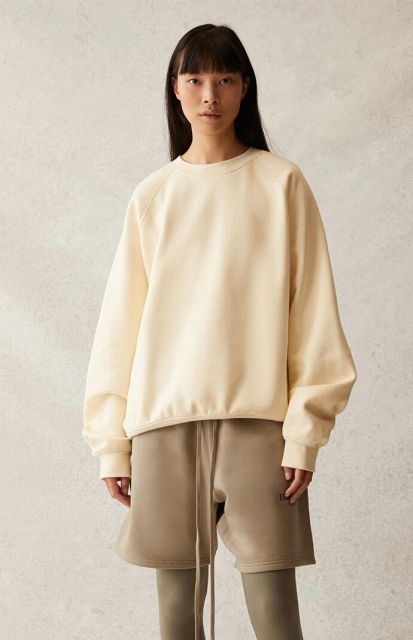 1:1 quality version Front Solid-Color Back Silicone Letter Pullover Sweatshirt 5 colors 28529899