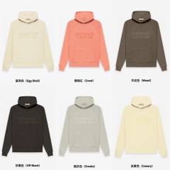 1:1 quality version Cubic Double Flocked Letter Logo Hoodie & Sweatpants Set 6 colors