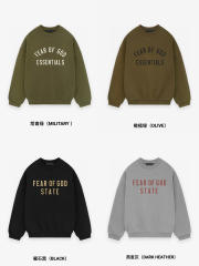 1:1 quality version 28412787 Back To School Logo Printed Fleece Crewneck Sweatshirt 4 colors