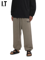 1:1 quality version 28389990 ALWAYS ON Classic Zipper Style Back Silicone Letter Hoodie & Sweatpants Set 2 colors