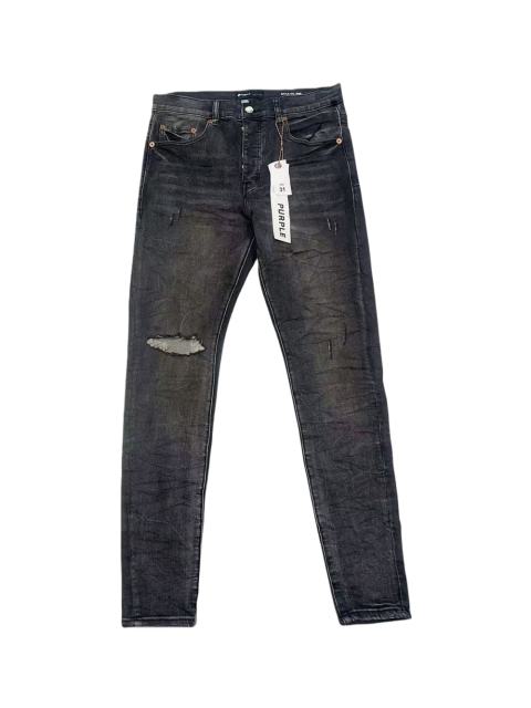 1:1 quality version Classic Black Knee Ripped Jeans 28642008