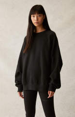 1:1 quality version Front Solid-Color Back Silicone Letter Pullover Sweatshirt 5 colors 28529899