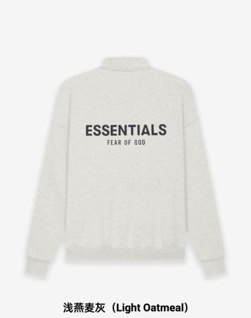 1:1 quality version Back Silicone Letter Mockneck Half-Zip Sweatshirt 5 colors 28529897