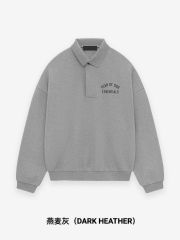 1:1 quality version 28434022 BACK TO SCHOOL Fleece Logo printed collar polo hoodie 2 colors