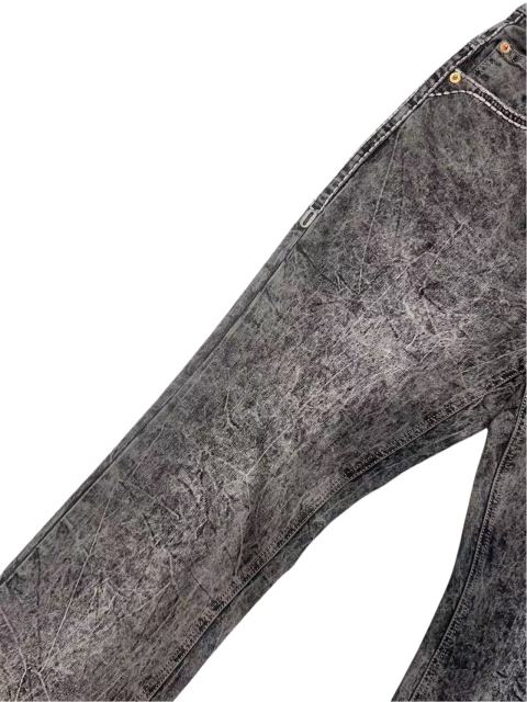 1:1 quality version Crumpled Small Pattern Slightly Bell-bottomed Jeans 28642012