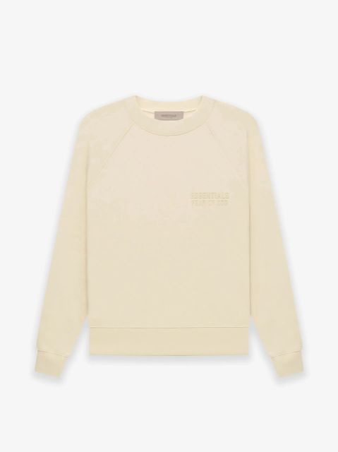 1:1 quality version Cubic Double Flocked Letter LOGO Crew Neck Sweatshirt 6 colors
