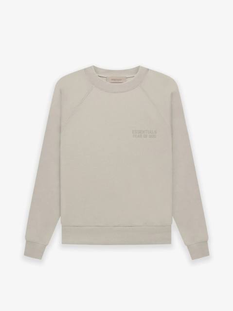1:1 quality version Cubic Double Flocked Letter LOGO Crew Neck Sweatshirt 6 colors