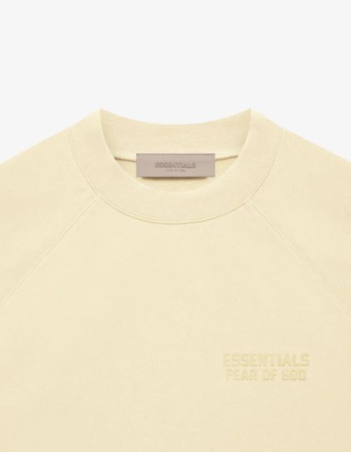 1:1 quality version Cubic Double Flocked Letter LOGO Crew Neck Sweatshirt 6 colors