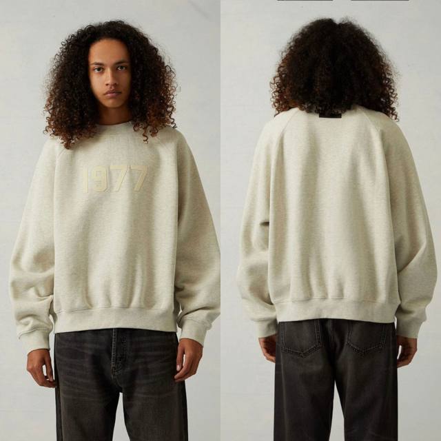 1:1 quality version 3D Flocked 1977 Digital Crewneck Pullover Sweatshirt 4 colors 28491693