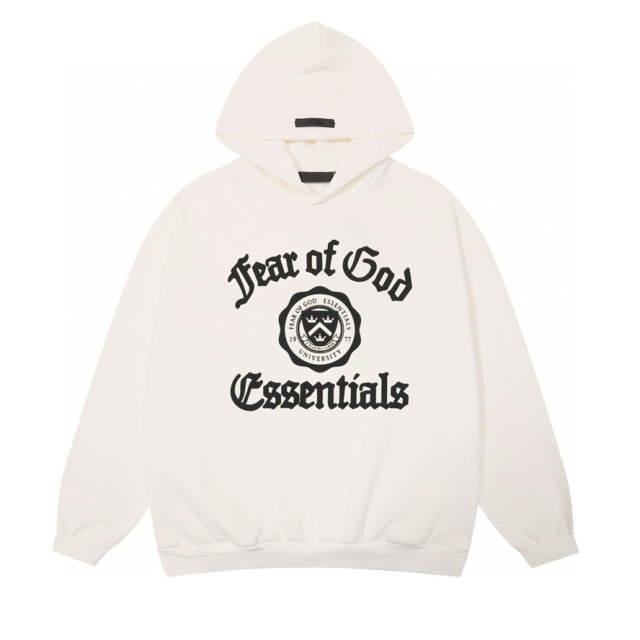 FEAR OF GOD ESSENTIALS Hoodie White Black
