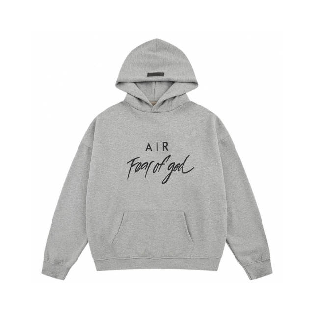 FEAR OF GOD AIR Hoodie Gray Black
