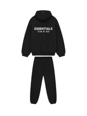 1:1 quality version 28383763 3D Silicone Letter Hoodie & Sweatpants Set 4 colors