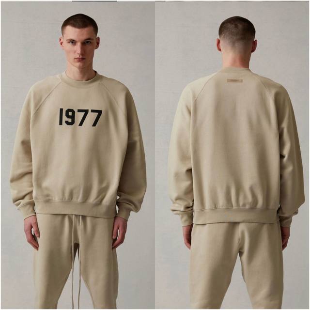 1:1 quality version 3D Flocked 1977 Digital Crewneck Pullover Sweatshirt 4 colors 28491693