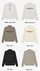 1:1 quality version Back Silicone Letter Mockneck Half-Zip Sweatshirt 5 colors 28529897