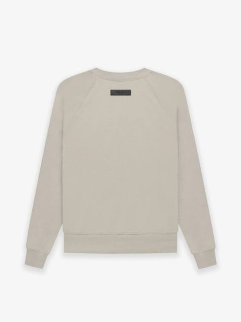 1:1 quality version Cubic Double Flocked Letter LOGO Crew Neck Sweatshirt 6 colors