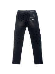 1:1 quality version Flocked Pattern Jeans 2 colors 28628158