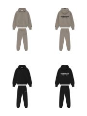 1:1 quality version 28389990 ALWAYS ON Classic Zipper Style Back Silicone Letter Hoodie & Sweatpants Set 2 colors