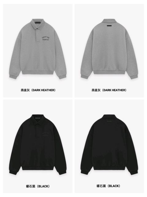 1:1 quality version 28434022 BACK TO SCHOOL Fleece Logo printed collar polo hoodie 2 colors